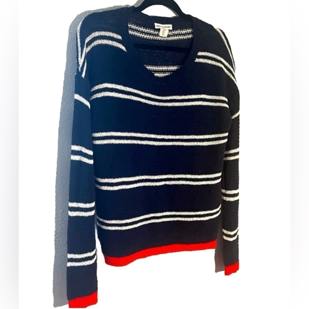 Artisan NY blues striped pullover sweater. - Picture 2 of 3